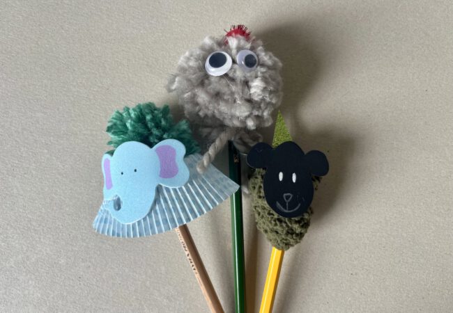 Wollige Stiftfiguren