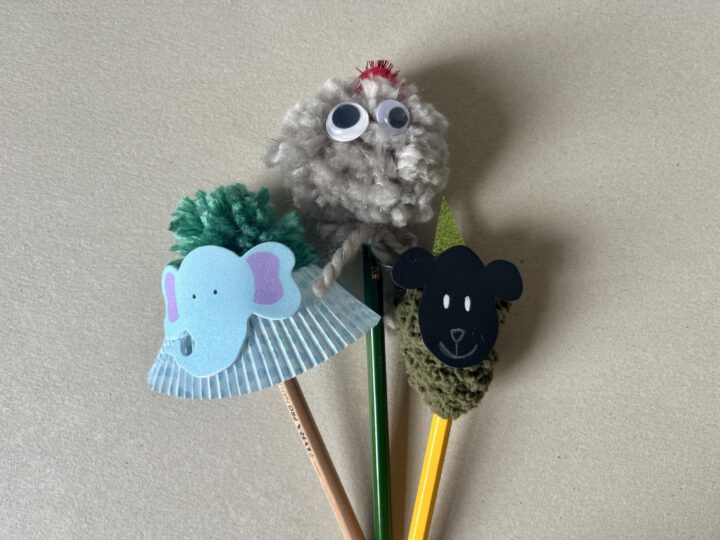 Wollige Stiftfiguren