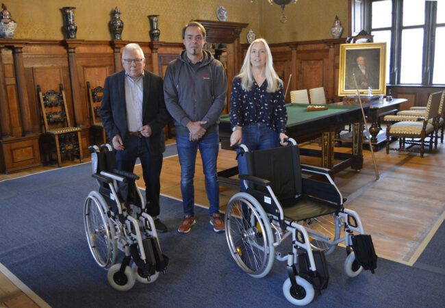 Zwei Leih-Rollstühle für das Graf-Luxburg-Museum