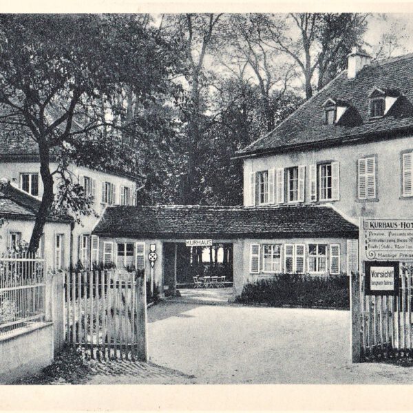 Der Eingang zu den Kuranlagen