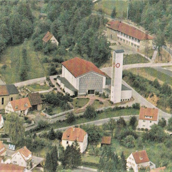 St. Laurentius Kirche aus der Vogelperspektive