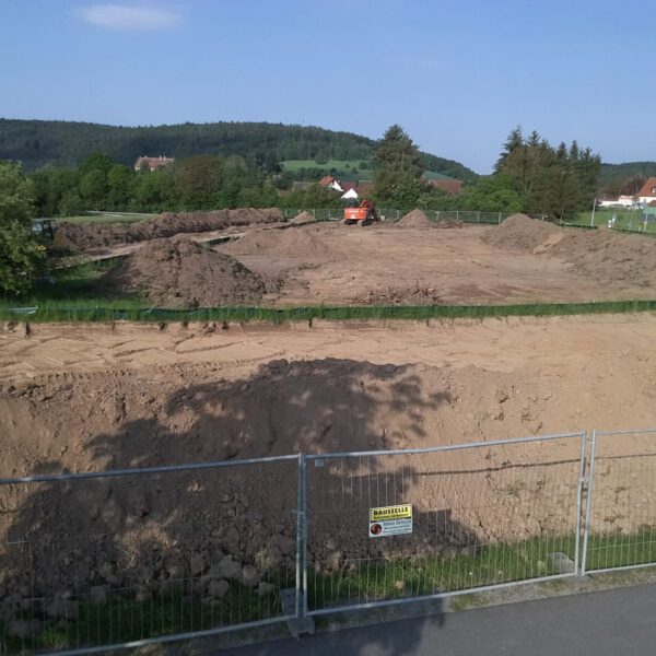 17.05.2020: Die Baustelle aus der Vogelperspektive.