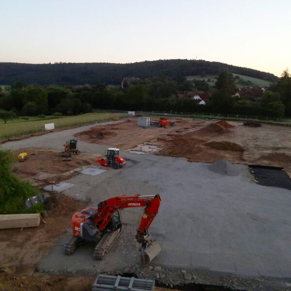 23.06.2020: Baustellenansicht aus der Vogelperspektive