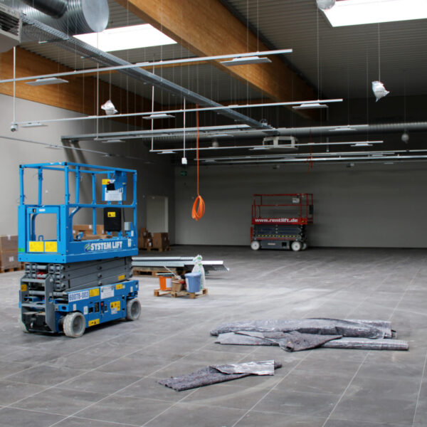 08.04.2021: Hier werden später Getränke verkauft werden.