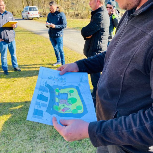 08.03.2022: Besprechung aller Beteiligten vor Ort