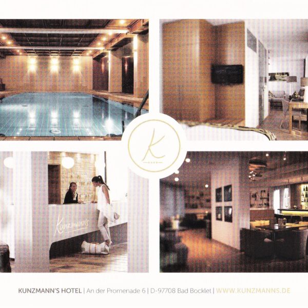 Innenansichten des modernen Kunzmann's Hotel I Spa I Restaurant