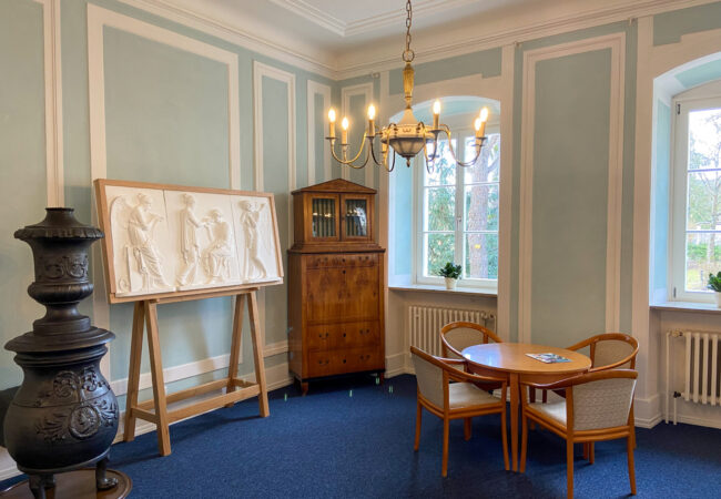 Der Gipsabdruck des Reliefs für Auguste Böhmer