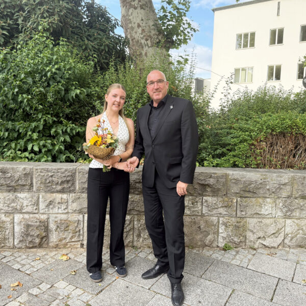 Ann-Sophie Etzkorn und 1. Bürgermeister Andreas Sandwall, Bild: Stefanie Etzkorn