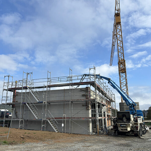 Decke wird betoniert