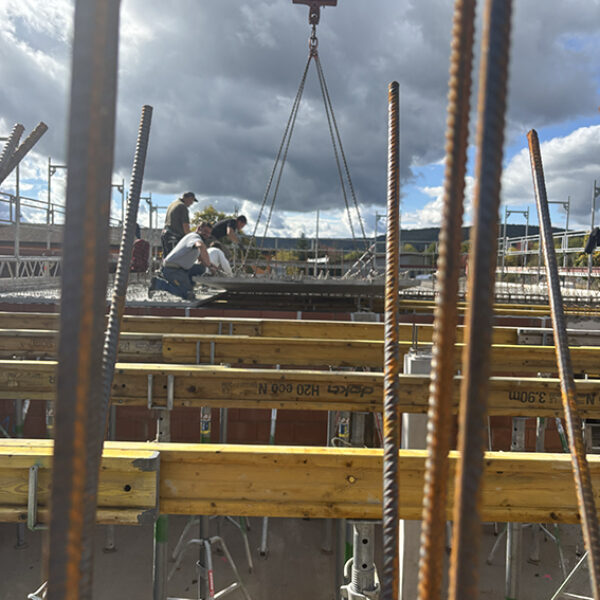 Decke wird betoniert