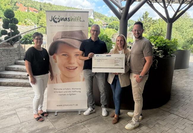 KUNZMANN´S Hotel spendet 2.500 Euro an die „Aktion Jonas hilft“