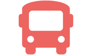 icon bus red