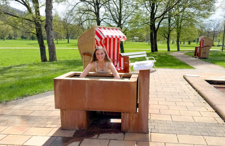 Erfrischendes Armbad