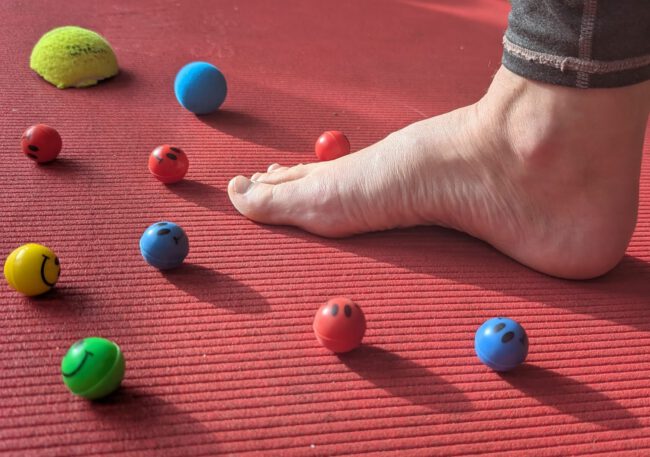 Kraft der Füße Foto