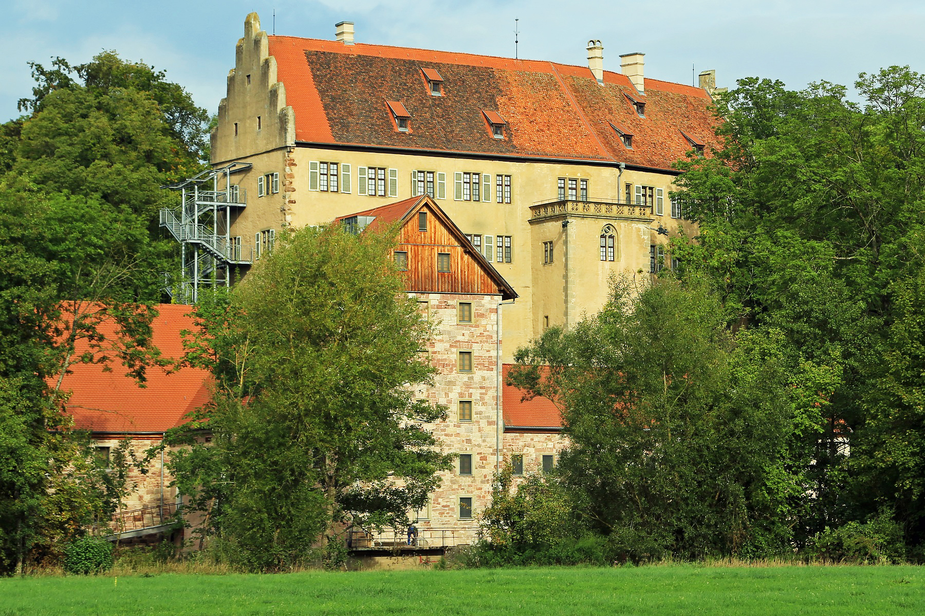 Außenansicht der Museen Schloss Aschach