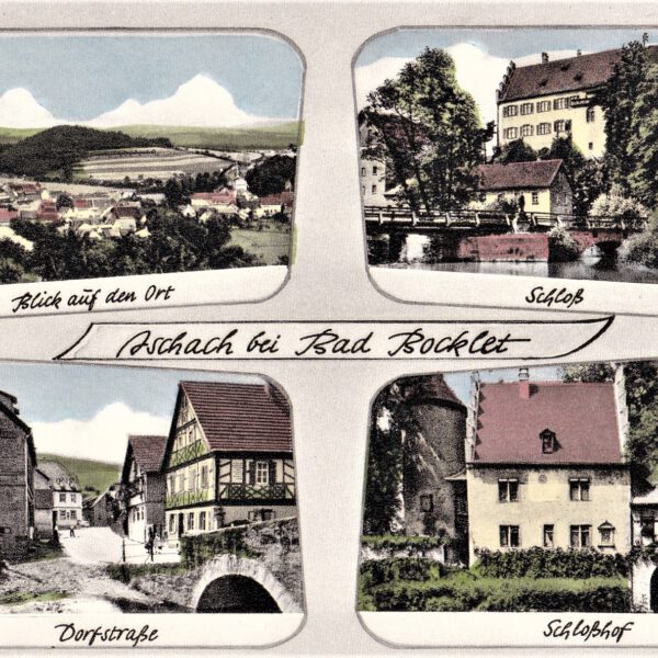 Das Dorf Aschach im Überblick
