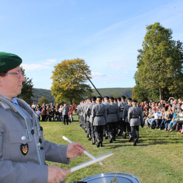 Einmarsch zur Vereidigung