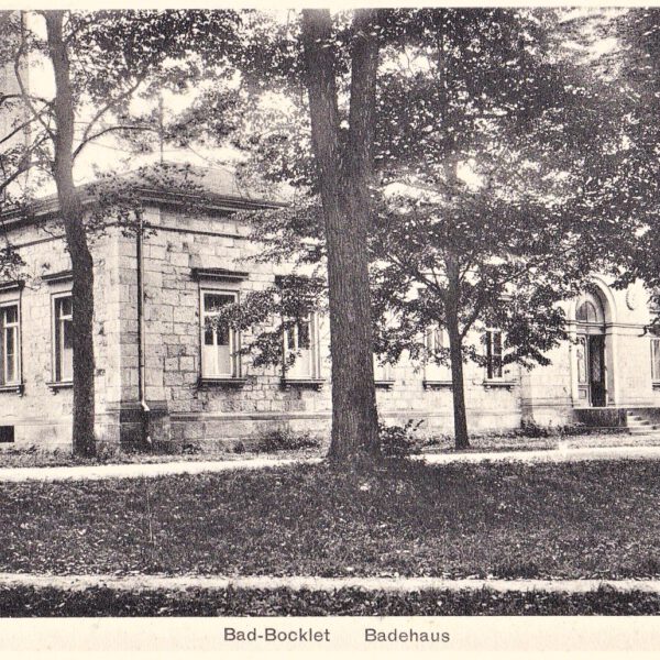 Das erste Badehaus im Kurgarten um 1870