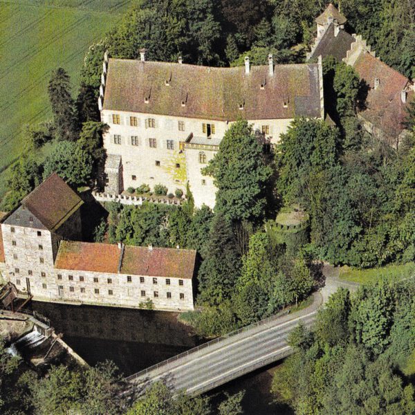 Das Schloss aus der Vogelperspektive