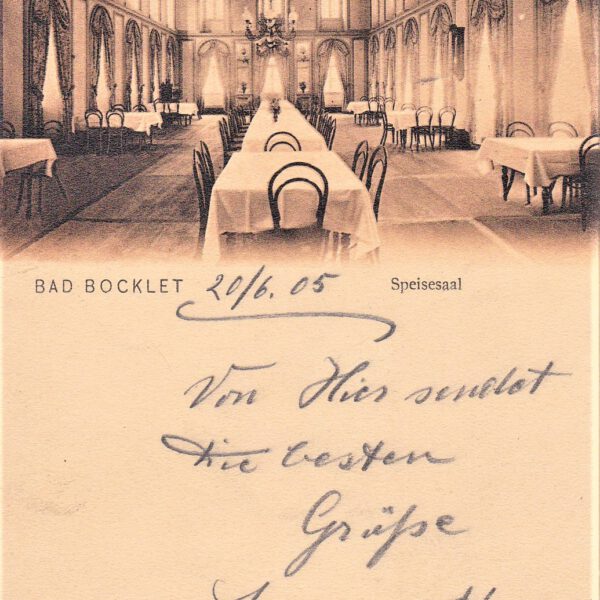 Der historische Speisesaal von 1905