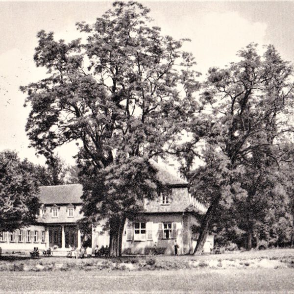 Die Rückseite des Brunnenbaus