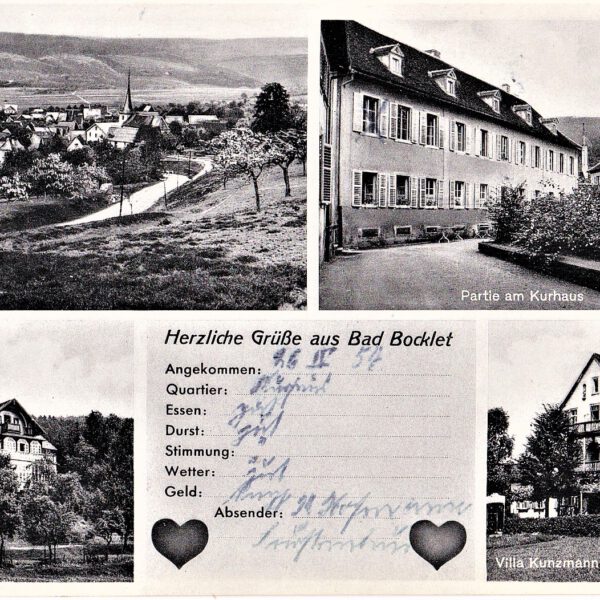 Gastgeber in Bad Bocklet von 1954