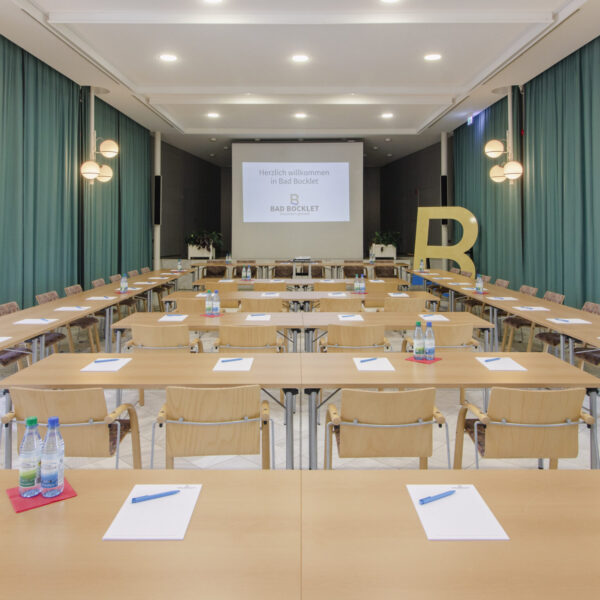 Kleiner Kursaal, Bestuhlung in U-Form.