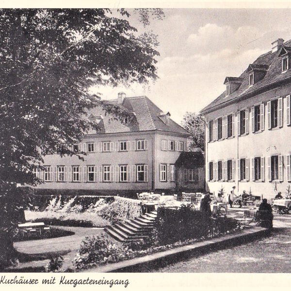 Die Kurhäuser mit Kurgarteneingang