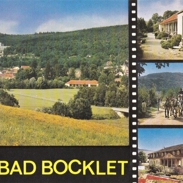 Kurklinik und Wandelhalle auf einem Bild