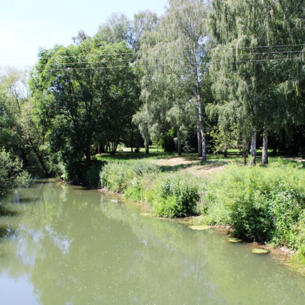 Fränkische Saale im Kurpark Bad Bocklet