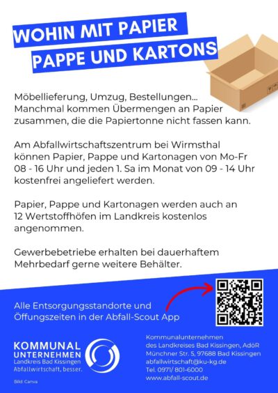 Wohin mit Papier, Pappe und Kartonagen?