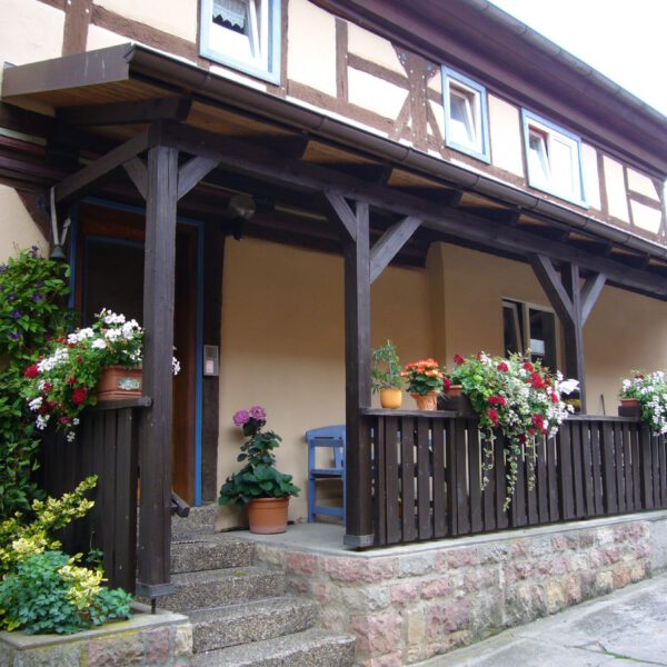 Eingangsbereich Fachwerkhaus Nickersfelden
