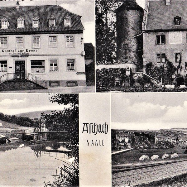 Ortsansicht mit altem Schwimmbad