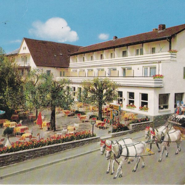 Die Postkutsche vor dem Biergarten 1973