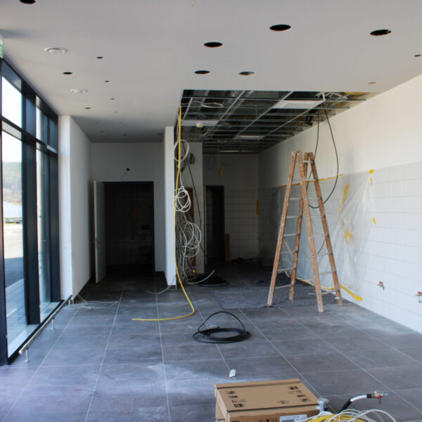 22.04.2021: Hier wird später die Bäckerei sein.