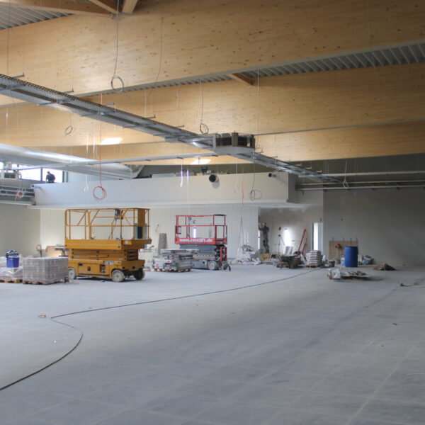 25.02.2021: Im hinteren Bereich der Verkaufsfläche wird sich der Metzger befinden. 