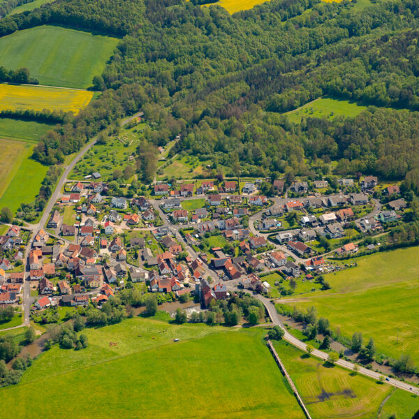 Roth a. d. Saale von oben