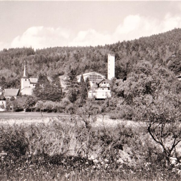 Sicht auf die beiden katholischen Kirchen