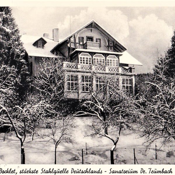 Sanatorium Trümbach im Winter